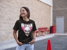 Wwe Bret Hart Hitman Skull Logo T-shirt