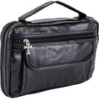 Black Genuine Leather Bible Cover  Men Or Women Book Protector Cover Bag Case