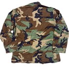 Vintage Us Air Force Camo Jacket Woodland Large Long Bdu Named Captain Patch Usa