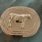 Copper Vtg Rare Baking Mold Old World Pig   Cow Form Or Jello Mold Wall Hanging