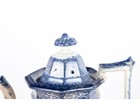 Antique Early 19th C  Blue   White Teapot  - Early Victorian Era