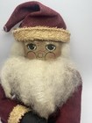 Vintage Primitive Santa Claus Doll Christmas Rustic 15    Aged