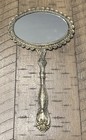 Vintage Ornate Double-sided Handheld Vanity Mirror Gold Tone Filigree Victorian