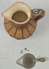 Vintage Atlantic Mold Large German Stein Tankard Pitcher 14 5-15  Tall 7 5  Wide