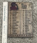 Vintage   Wooden Grocery List Kitchen Pegboard