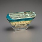 Vtg Philip Morris Bond Street Pipe Tobacco Vertical Pocket Tin W org Tax Stamp