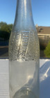 Pepsi Cola Textured Embossed Glass Bottle Vtg Longneck Soda Pop 12 Oz
