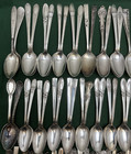 100 Pc Antique To Vintage Silverplated 6   Teaspoons Nice Mix With Lots Of Mates