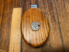 Vintage Refinished Merriman Wood Single Block 2 1 4  Bronze Sheave