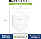 100pcs 50white 50black kn95 Face Masks 5-layer 95  Filter ear Loops  Non Medical