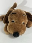 Vintage 1973 Dakin Brown Laying Drooper Stuffed Puppy Dog Animal Plush 12 