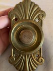 One Reclaimed Antique Brass Art Nouveau Door Bell Call Press Accessory  pfh366 