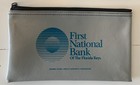 2 Vintage First National Bank Of The Fl Keys Zipper Money Bag pouch s From 1960s