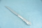 Reed   Barton Francis I Sterling Silver 9  Beveled Blade Steak Knife No Monogram