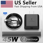 45w Type Usb C Super Fast Wall Charger cable For Samsung Galaxy S23 S22 S21 S24