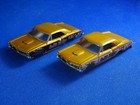  2  Model Motoring Tiger Pontiac Gto s T-jet Ho Scale Slot Car Body -aurora Rrr