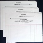 Vintage Lebanon Pa Druggist Statement Forms John F  Loehle Pharmacy Ephemera