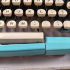 Vtg 1957 Royal Quiet Deluxe Turquoise Blue Teal Typewriter With Case - Read