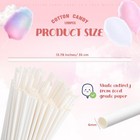 Honeydak 1200 Pcs Cotton Candy Cones 13 8 Inch White Sticks For    