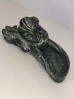 Vintage Edmund Wolf Inuit Eskimo Whale Carved Soapstone Sculpture Canada