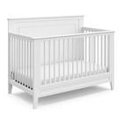 Solstice 5-in-1 Convertible Baby Crib  White