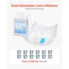 Adult Disposable Brief Diapers With Tab Closure Men Women L Size 40 Count