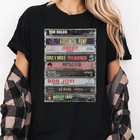 Retro 80s Cassette Tape Tee     Vintage Rock Band-inspired Graphic Shirt S-5xl