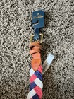 Nwt Brooks Brothers Red white blue Braided 36 Cotton Belt Width Of 1 25 Inches