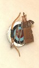 Vintage Bsa Hand Made Unique Bow  Arrow   Target Neckerchief Slide Folk Art