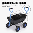 Roomark Poly Garden Dump Cart Heavy-duty Yard Carts And Wagons 600 Lbs 10  Tires
