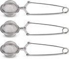 Snap Ball Tea Strainer  3 Pack Premium Stainless Steel Tea Infuser With Handle  
