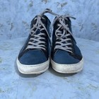 Khrio 39 Women s Size 8 Shoes Blue White Leather Fashion High Trainer Sneakers