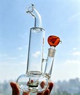 Tall Tornado Return Percolator Beaker Bong Glass Water Pipe Rig Hookah 18mm Bowl