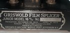 Griswold Cast Iron Film Splicer Jr 16mm Griswold Machine Works ny-antique-euc