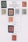E6749  Earlier Antigua Stamp Collection  Better  Cv  750