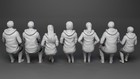 Lost In Space Chariot 1 35 1 24 Robinson Family Parka 7 Figure Set 3d Printed