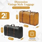 Vintage Keepsake Trunk   Suitcase Set Of 2 Decorative Storage Chest Style