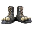 Hillbilly Worn Out Boot Cover Toes Feet Shoes Adult Redneck Costume