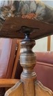 Antique Wood With Floral Upholstered Vanity Piano Bench Stool 20 X 12 5