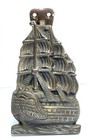 Vtg Antique Brass Hms Victory Door Knocker Tall Ship Naval Flagship Nautical 4 5
