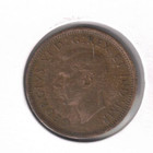 1939 Canadian Circulated George Vi One Cent Coin 