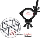 10 Pack 1-1 2  Od Stage Lighting Clamps  1-1 2  Truss Black 