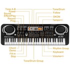 61-key Digital Music Piano Keyboard With Mic - Portable Electronic Instrument