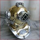 Antique Brass Scuba Deep Sea Diving Divers Helmet Mark V U s Navy Vintage 18 