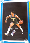 Adrian Dantley Hof Signed Autograph 24x37 5 Canvas Poster Mavericks Jsa      Coa