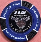 2018 Harley Davidson 115th Anniversary Poker Chip Bourbeuse Valley Hd  Missouri