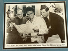 Mike Stoller   Jerry Leiber With Elvis Presley Signed Autographed Press Photo