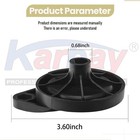 2 Pcs 089290001054 Wheel Hand table Saw Hand For Ridgid ryobi Black 