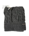 Michael Kors Womens Dark Gray Knit Winter Hat   Scarf Gift Set Nwt