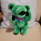 Vintage 90s Grateful Dead Green   Purple Bear Jointed 12    Plush Steven Smith